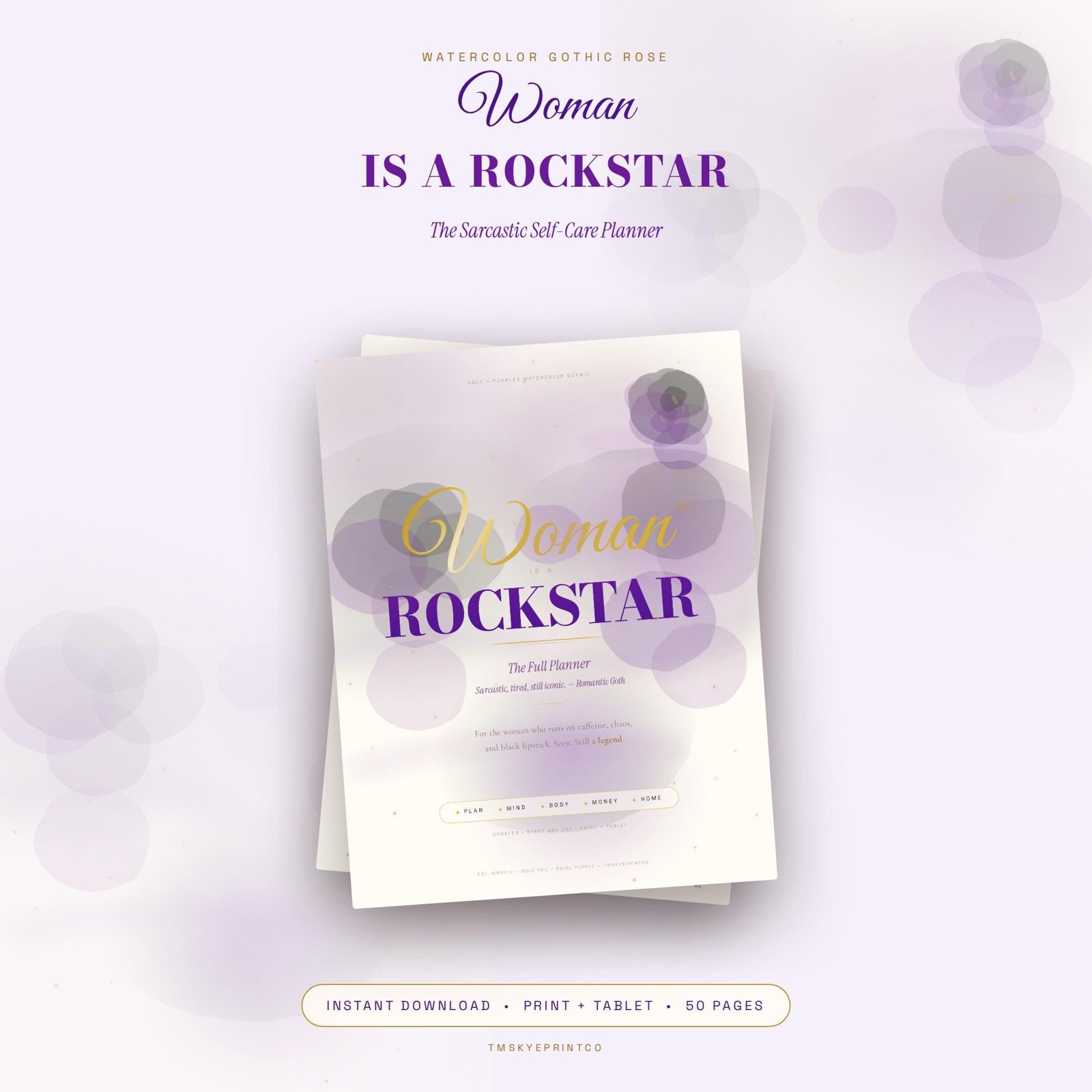 Woman Is A Rockstar Planner