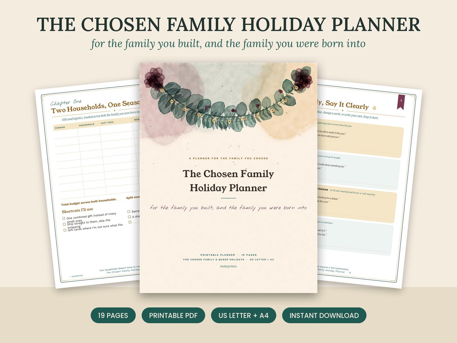Chosen Family Holiday Planner