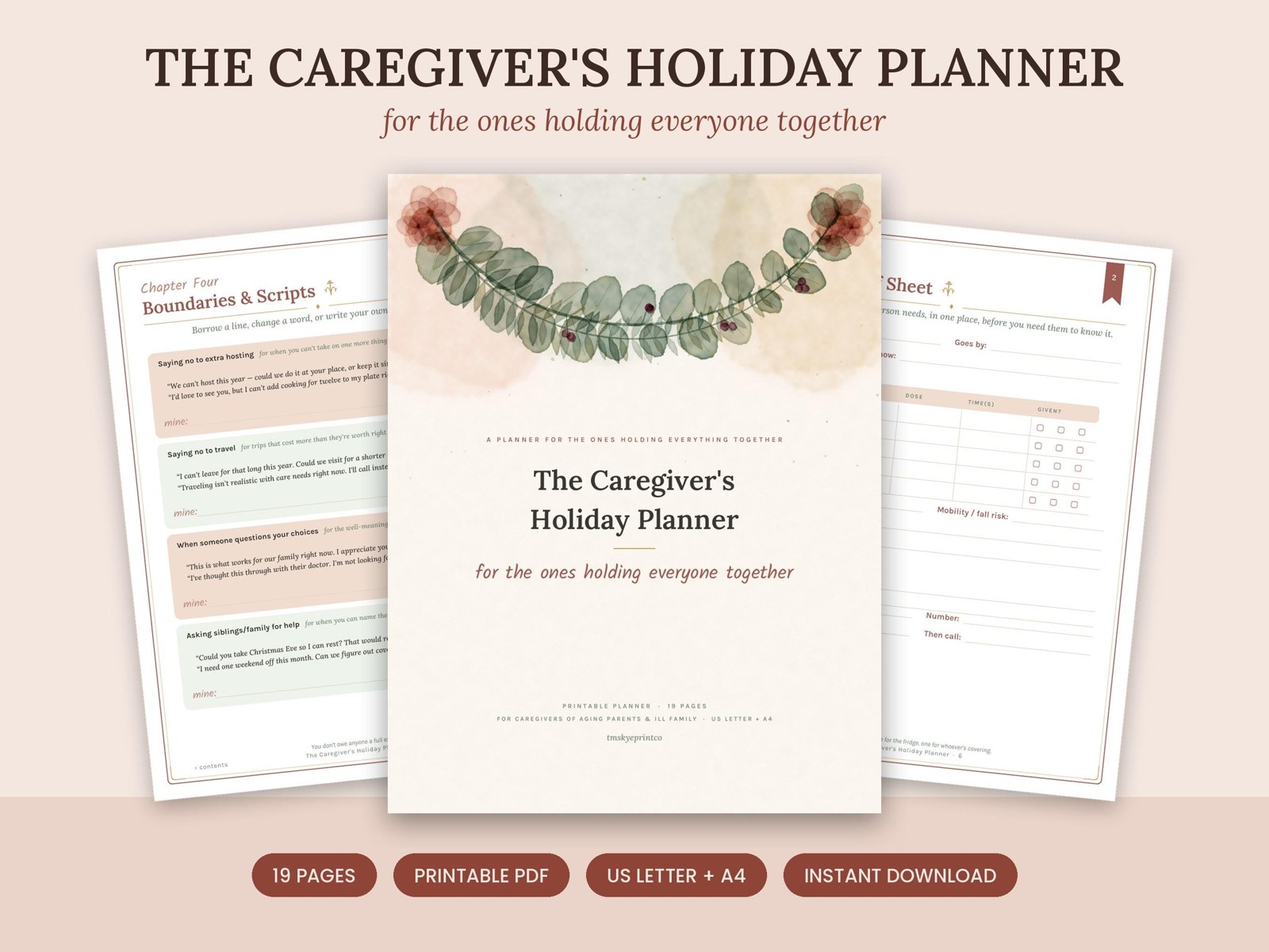 Caregiver Holiday Planner