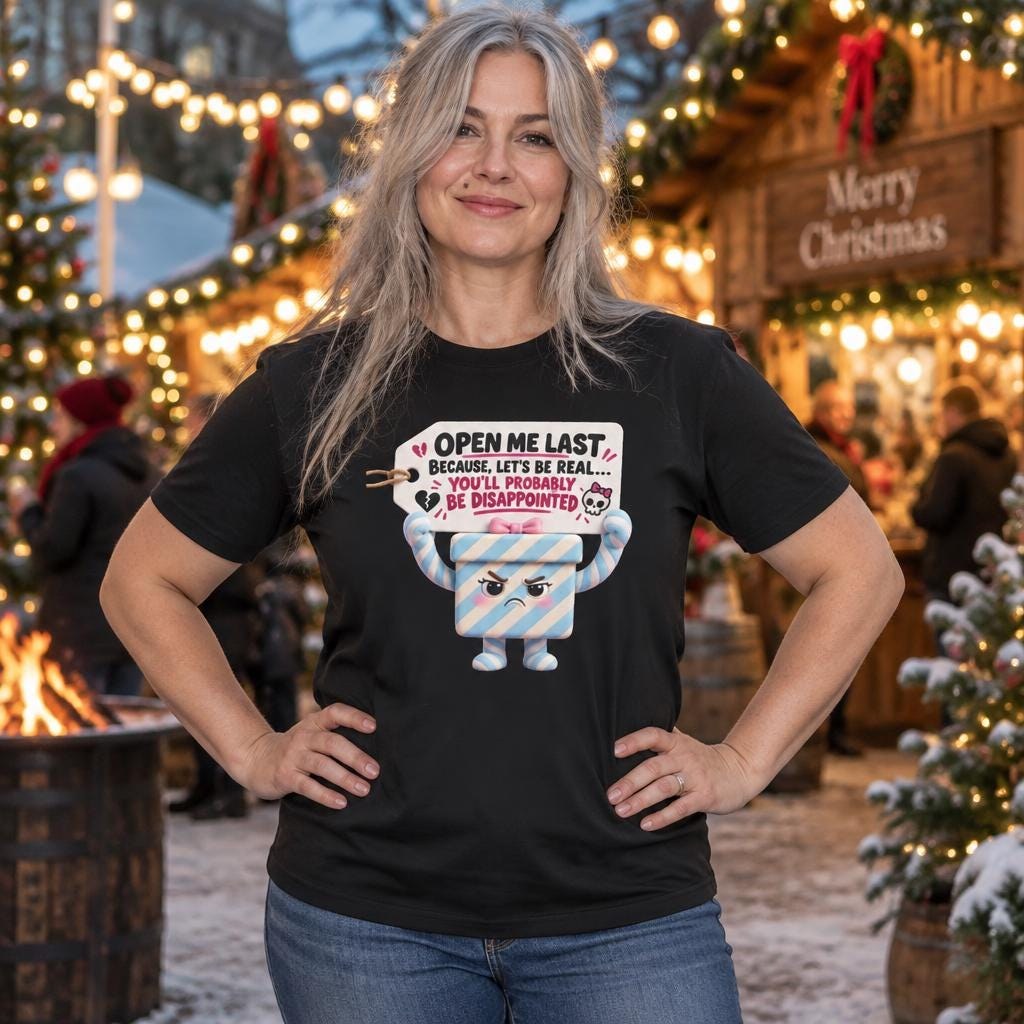 Open Me Last Funny Candy Character T-Shirt