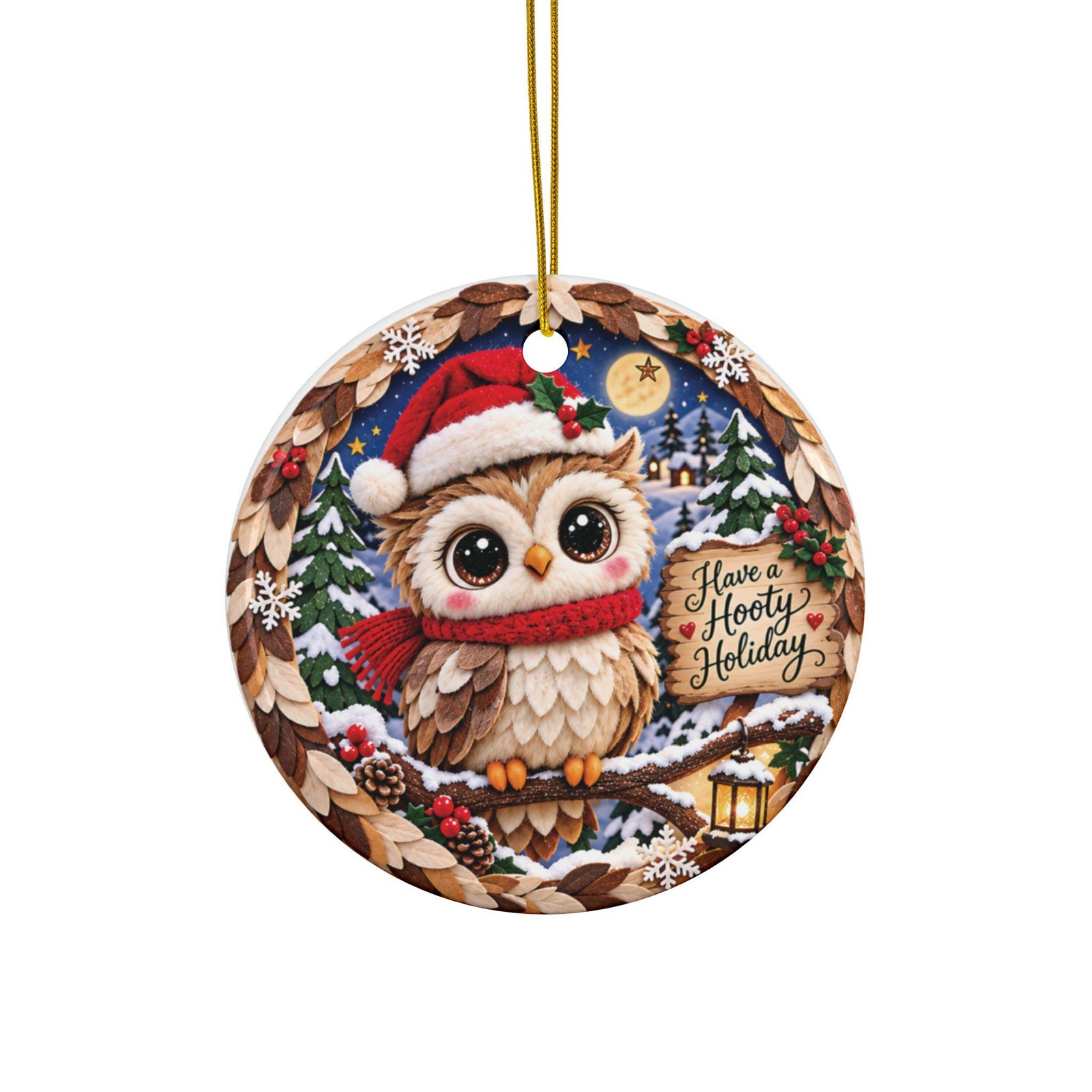 Christmas Owl Ornament