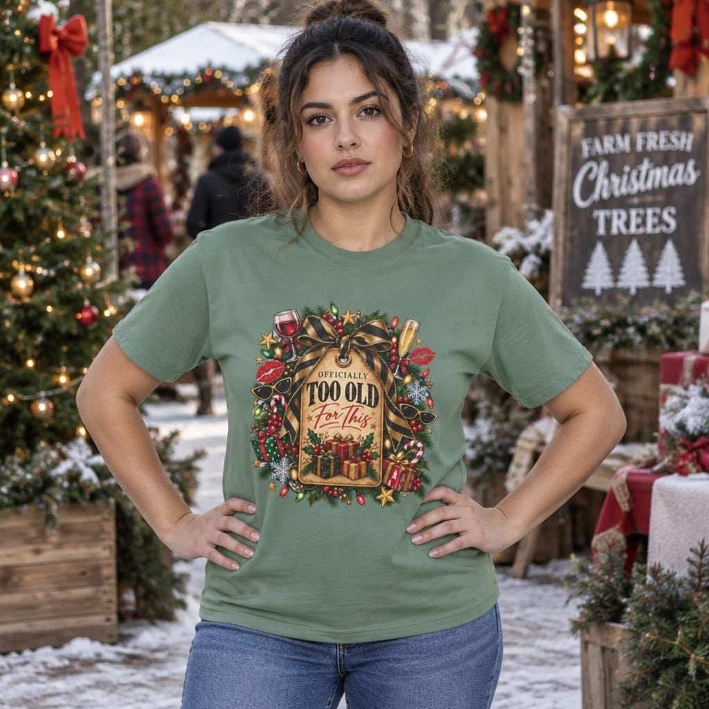 Officially Too Old for This Shirt Floral Typography T-Shirt