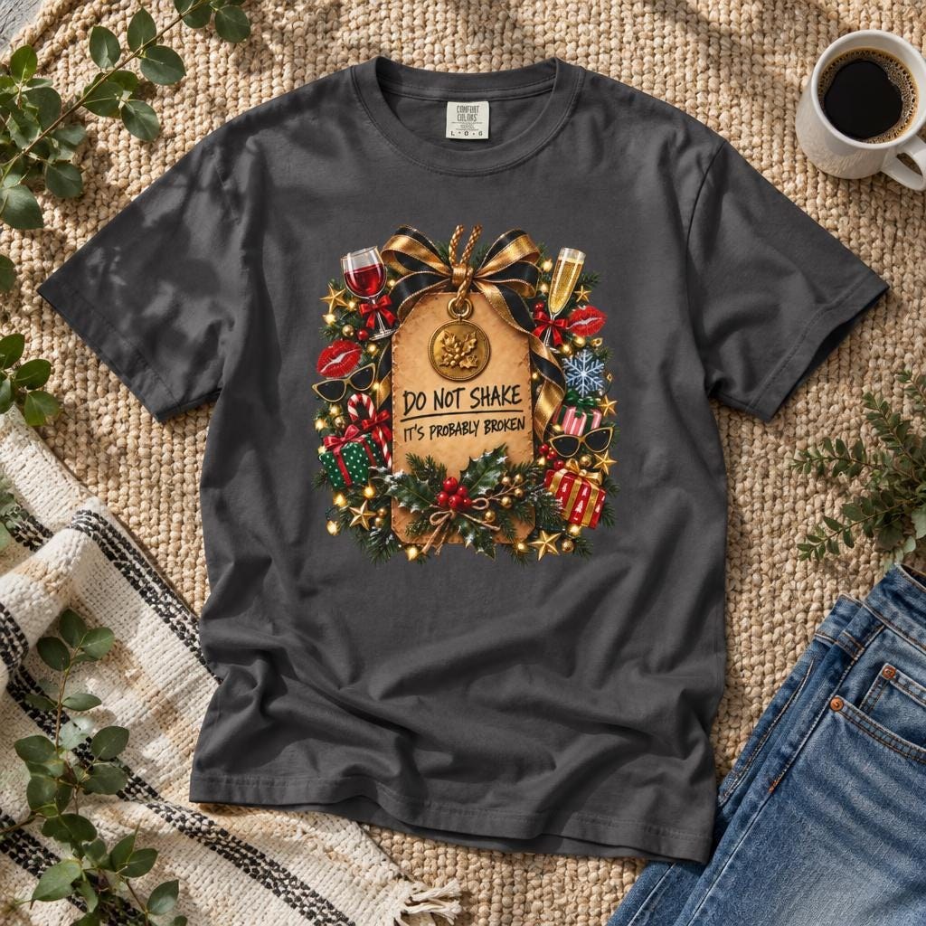 Do Not Shake Funny Christmas Present T-Shirt