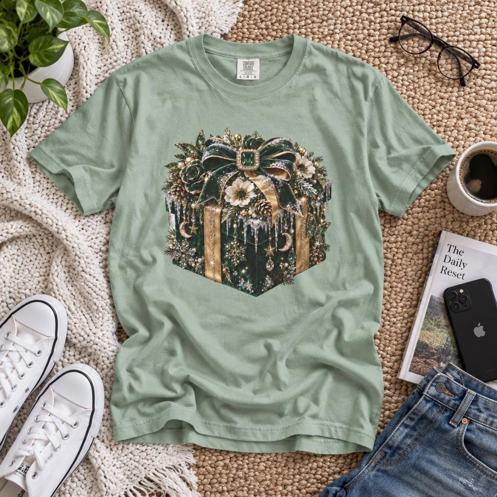Ornate Gothic Floral Gift Box T-Shirt