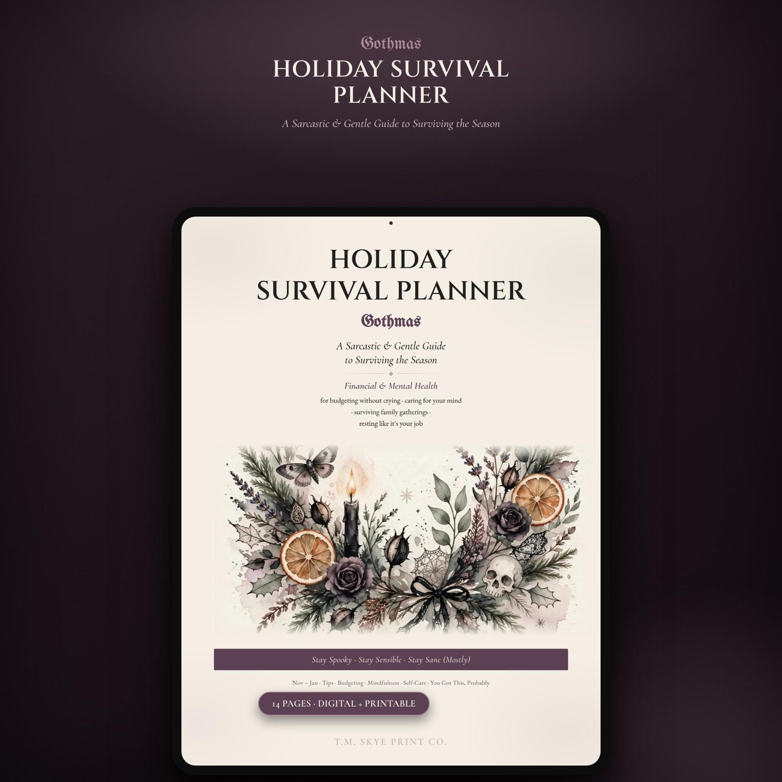 Gothmas Holiday Planner