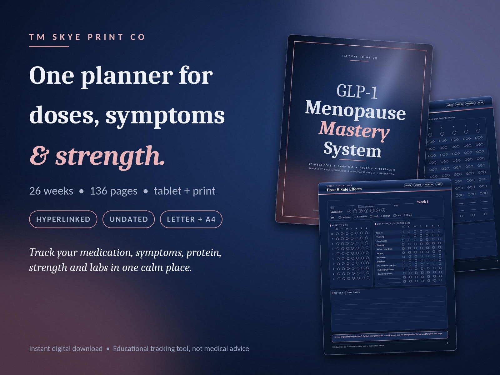 GLP-1 Menopause Planner