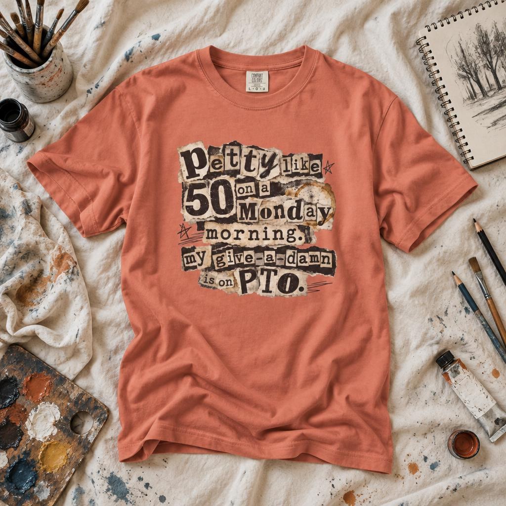 Petty Like a 50 Monday Morning Graphic T-Shirt