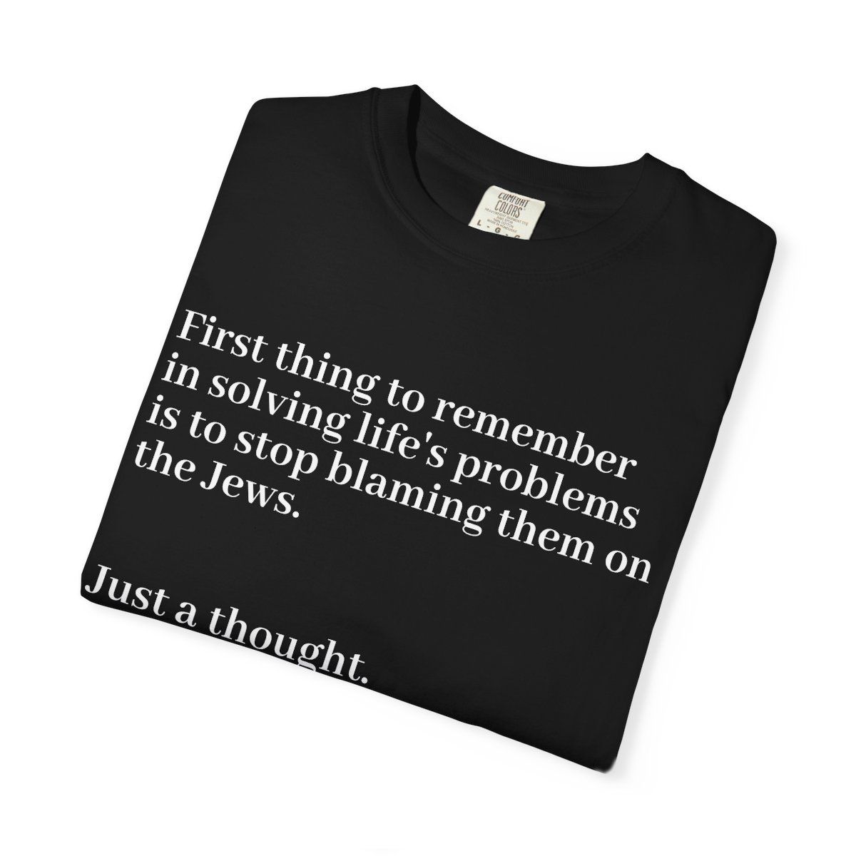 "Stop Blaming Your Problems On The Jews" T shirt, view 3