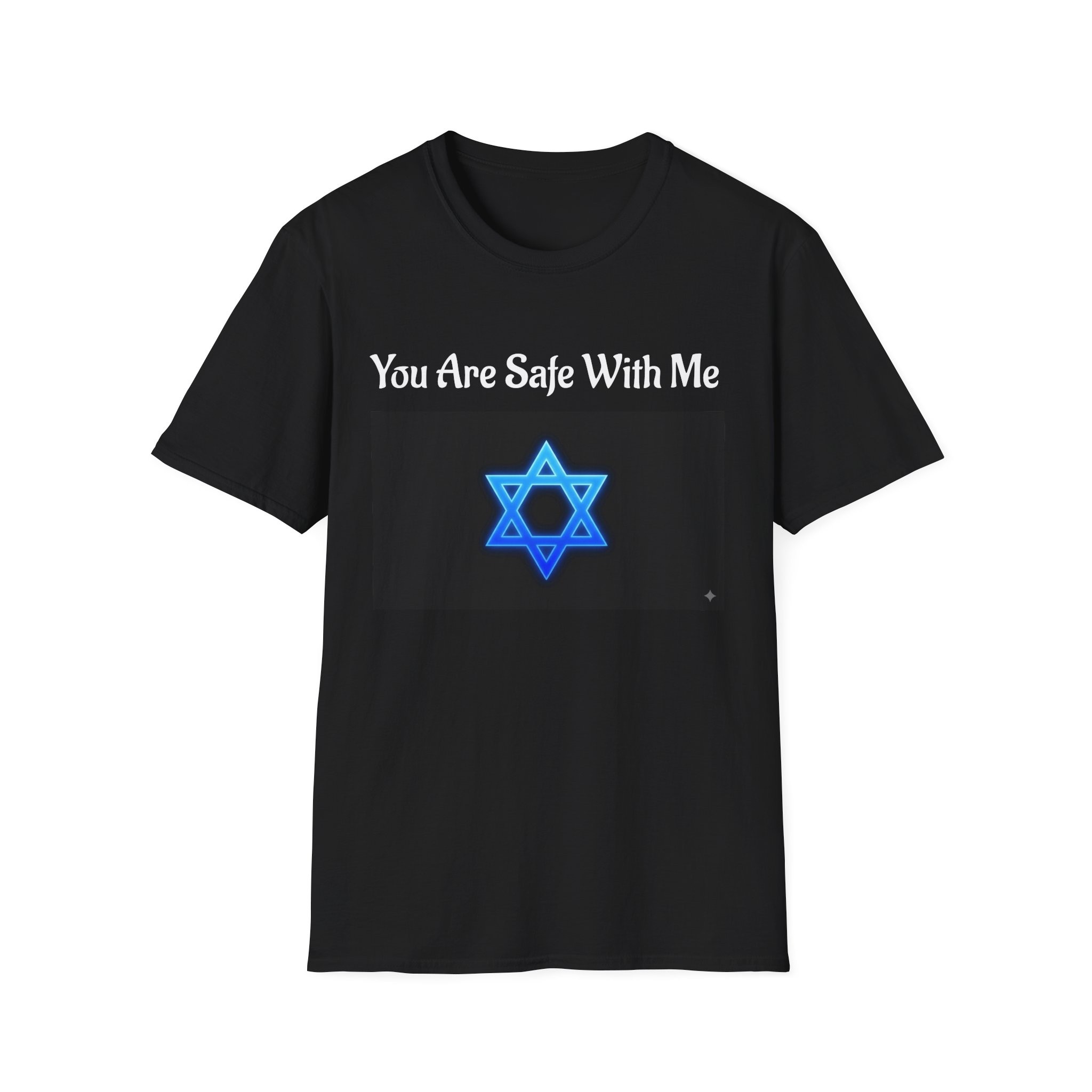 You Are Safe With Me Star of David T-Shirt