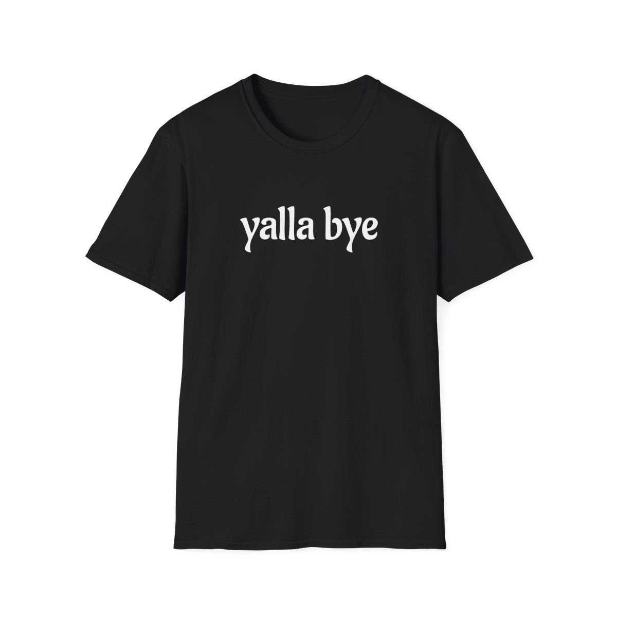 Yalla Bye T-Shirt, Bold Script Graphic Tee