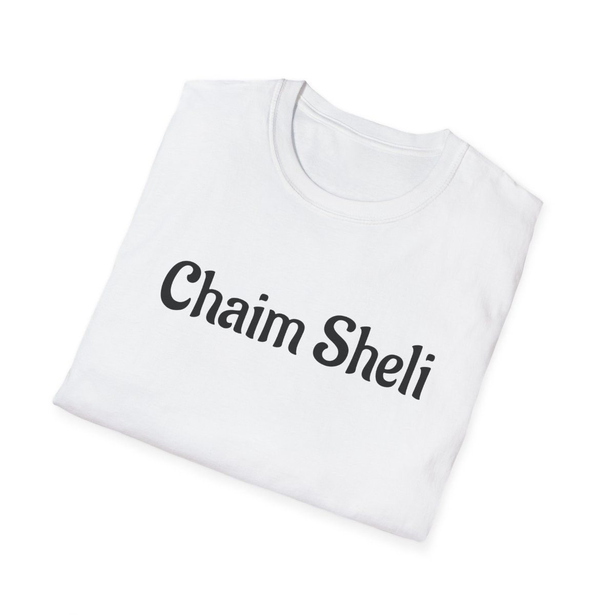 Chaim Sheli T-Shirt – Minimal Hebrew Phrase Tee, view 4