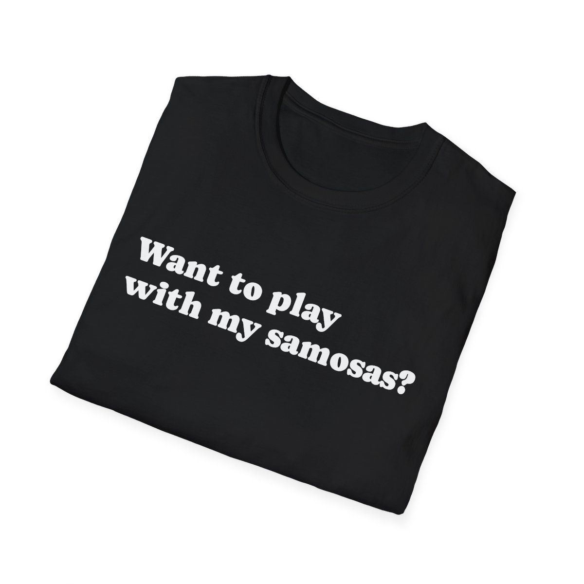 Want to play with my samosas? T-Shirt, view 4
