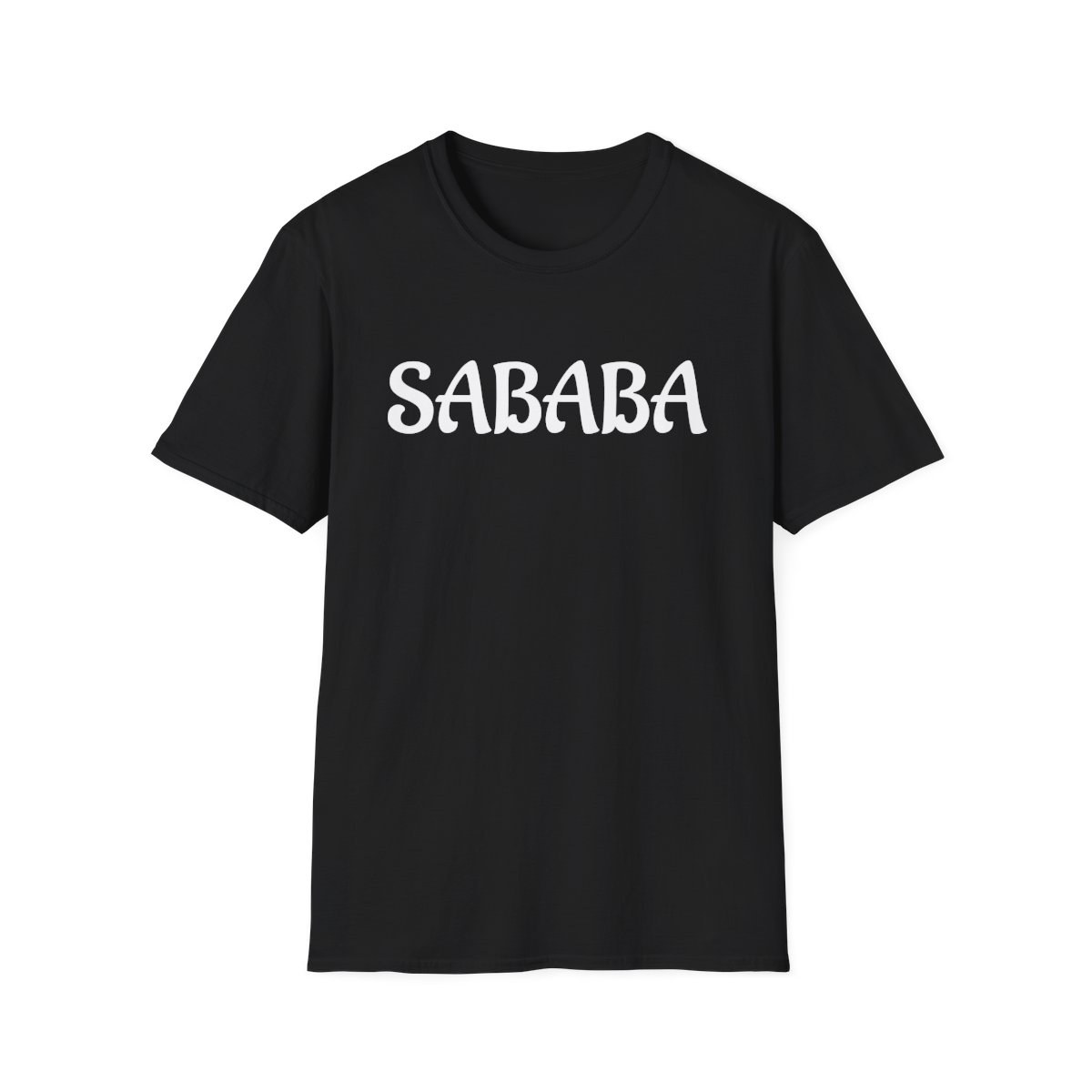 SABABA T-Shirt - Black Cool & Casual Hebrew 'Okay' Graphic Tee