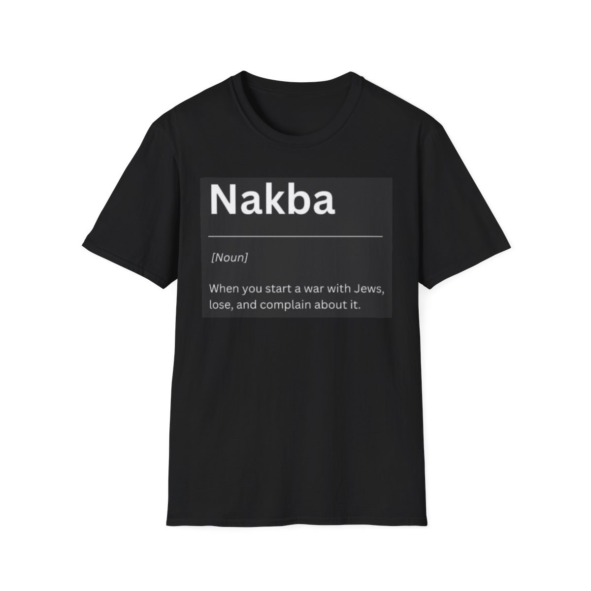 Controversial Political T-Shirt - 'Nakba' Definition Graphic Tee