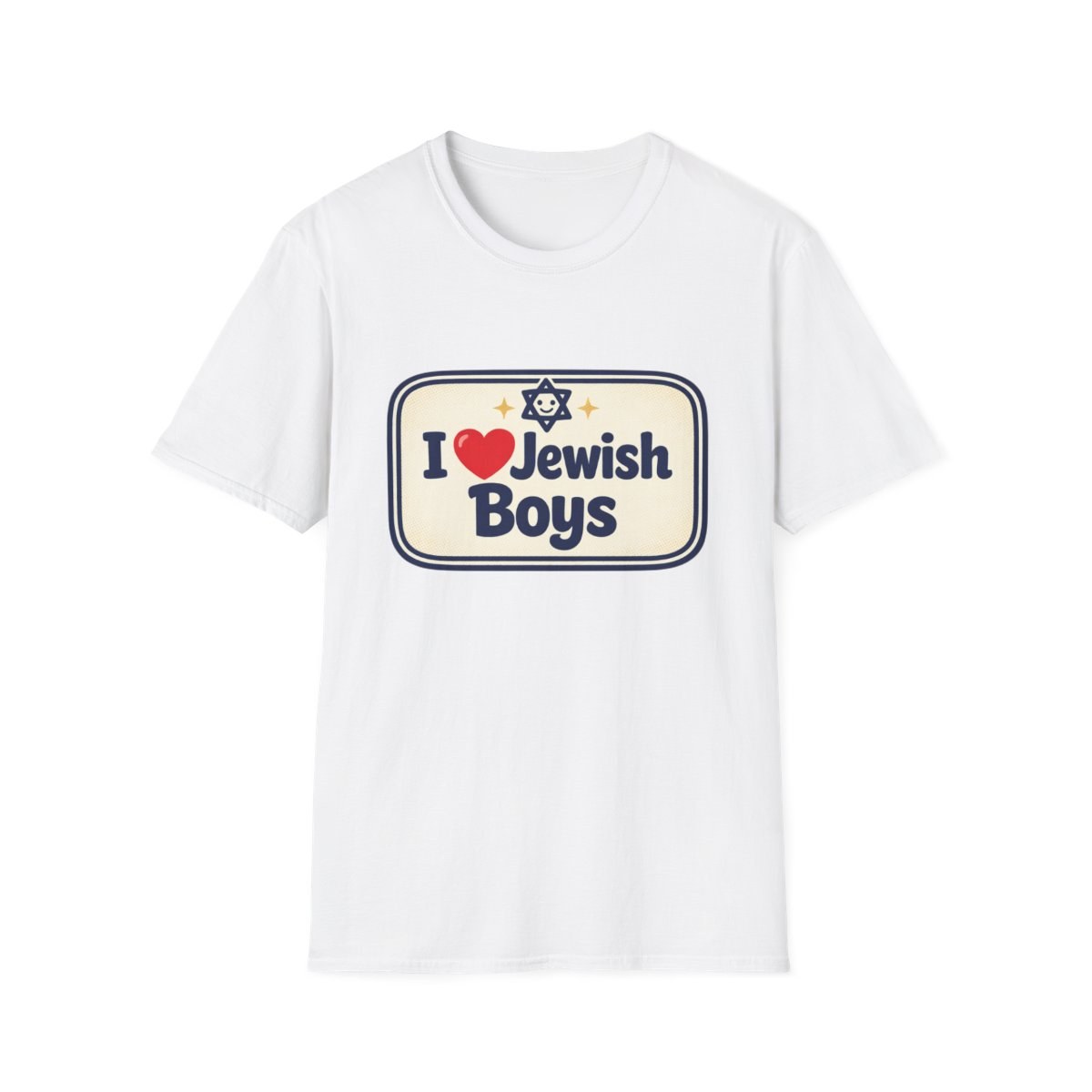I  Jewish Boys T-Shirt  -  Retro Star of David Pride Tee