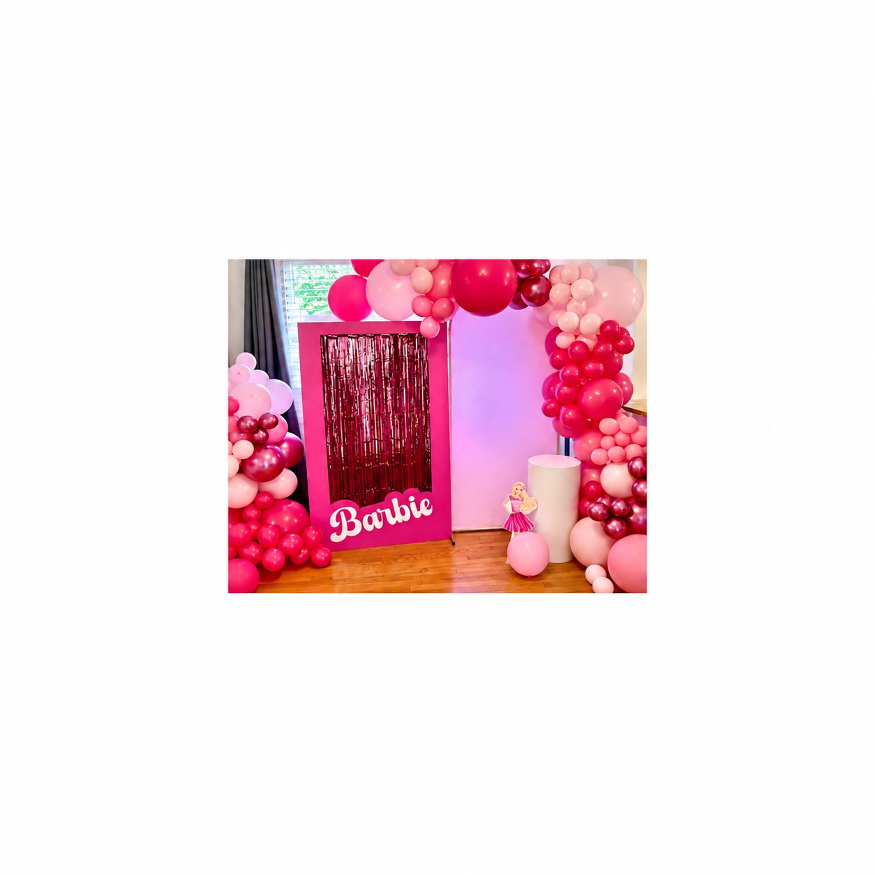 Barbie Box Backdrop Rental
