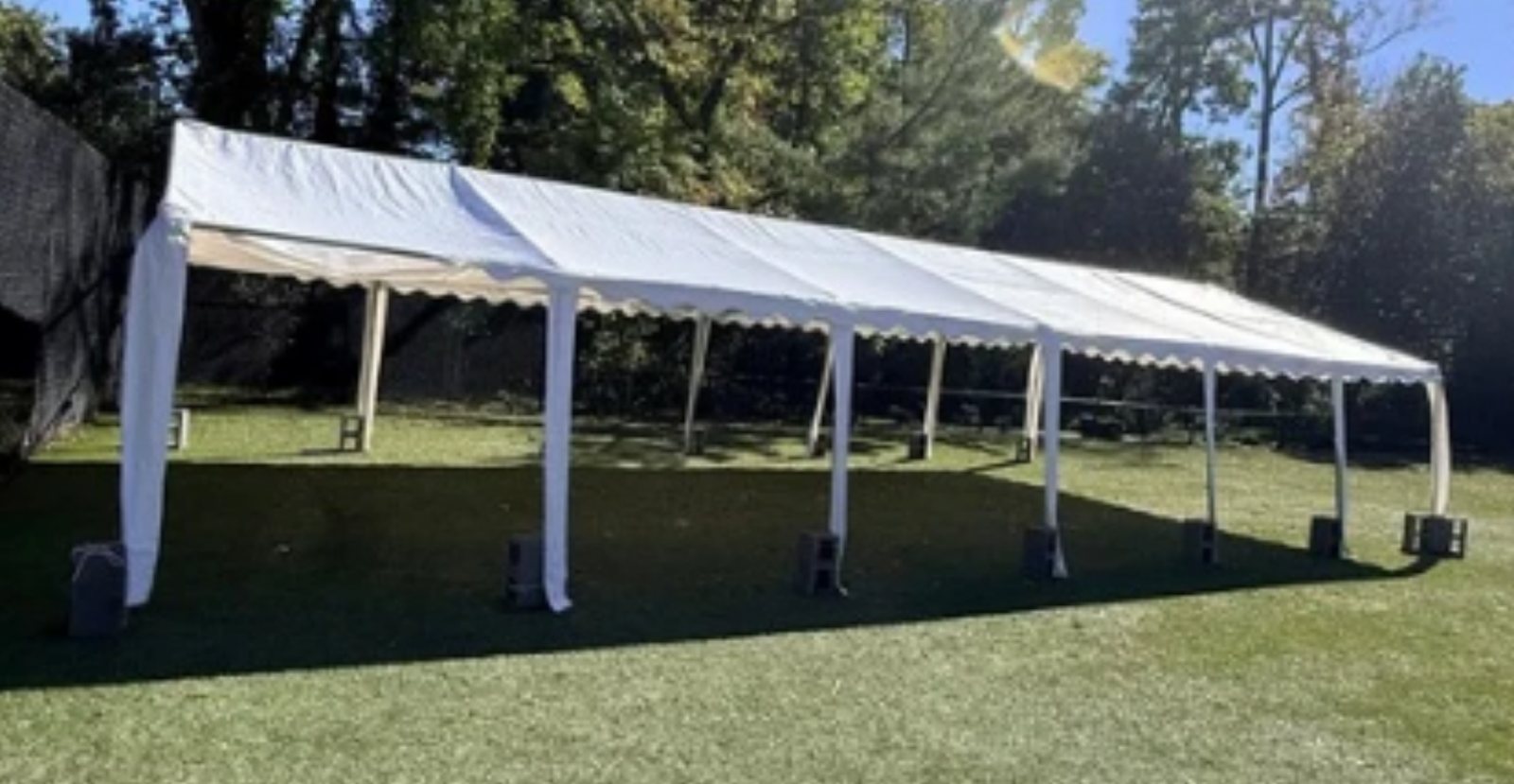 Tents rental setup