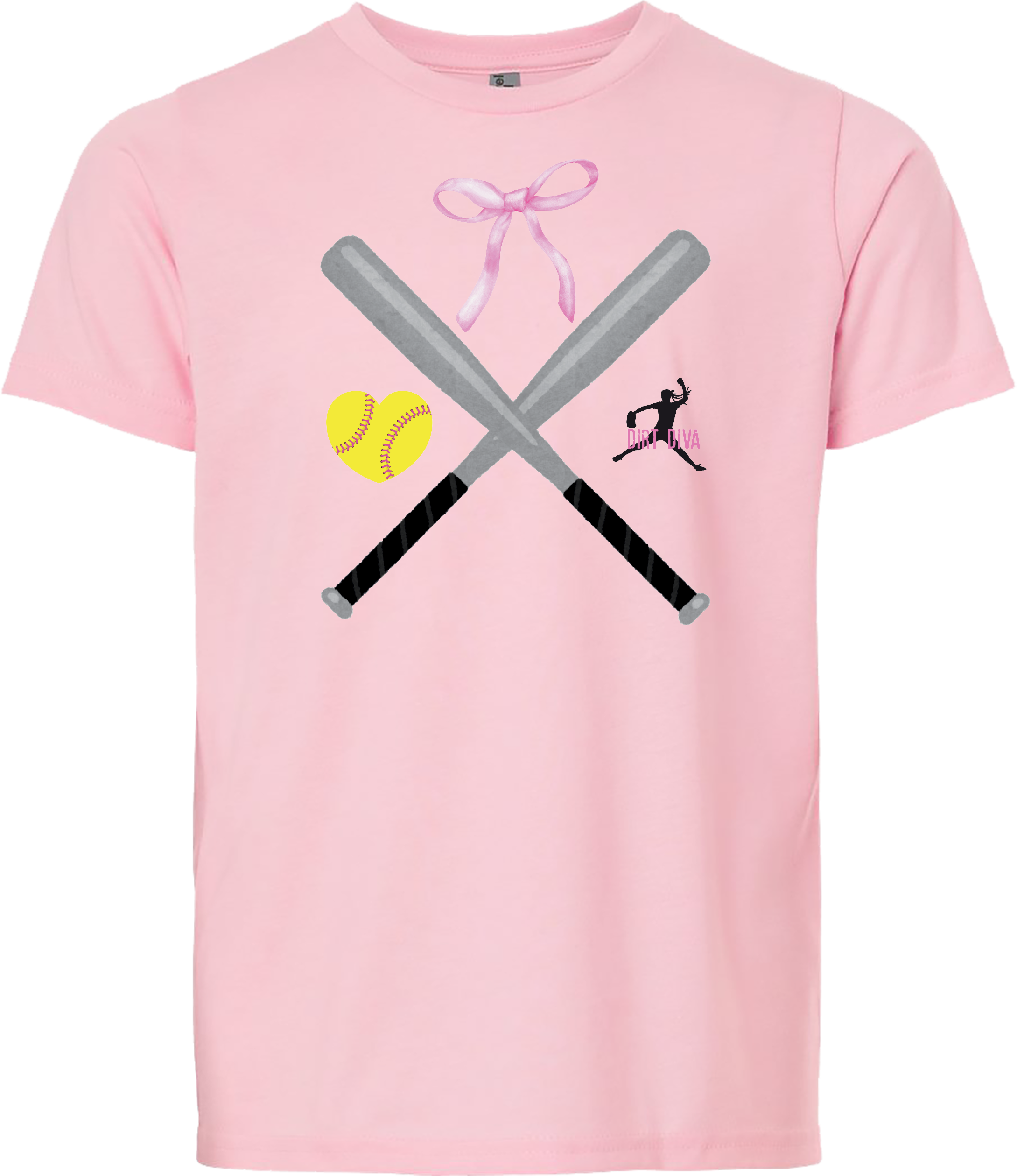 DIRT DIVA Softball LOVE tee
