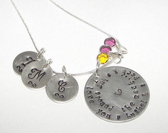 love you a bushel and a peck Personalized necklace, personalized jewelry and gifts, gifts for moms and friends, kids name jewelry