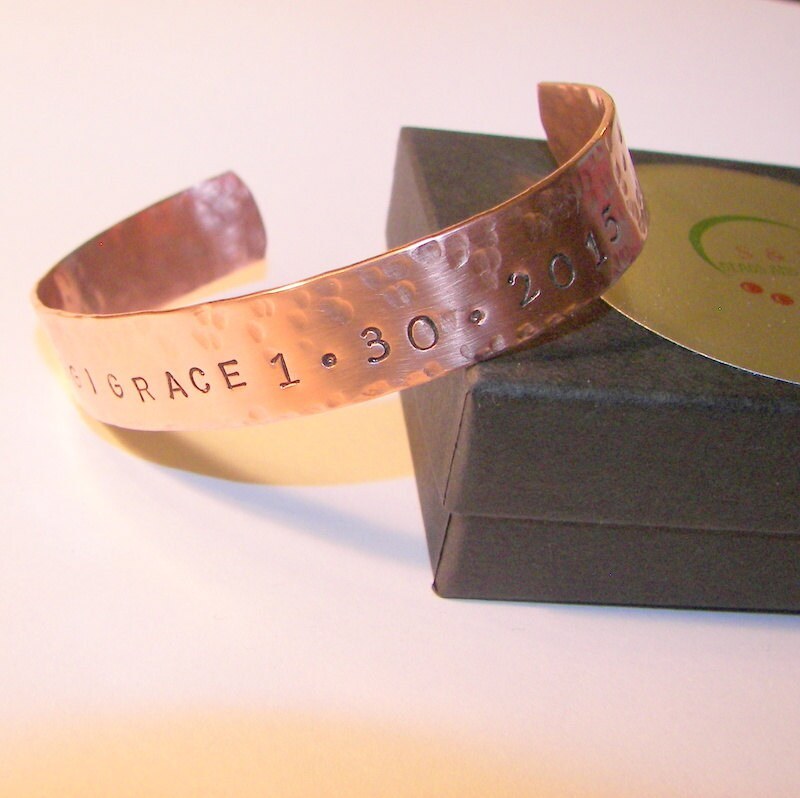 Men's copper name bracelet, copper textured bracelet, cuff bracelet, men's cuff, hand stamped jewelry, personalized jewelry, men's jewelry
