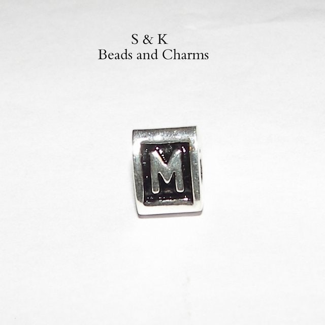 925 sterling silver Inital charms for european snake chain braclet, 925 screw thread inital charms to fit pandora snake chain style