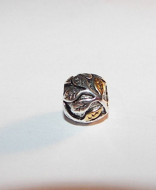 925 sterling silver, leaf charm, European charms , european charm, European bead, fits snake chain bracelet