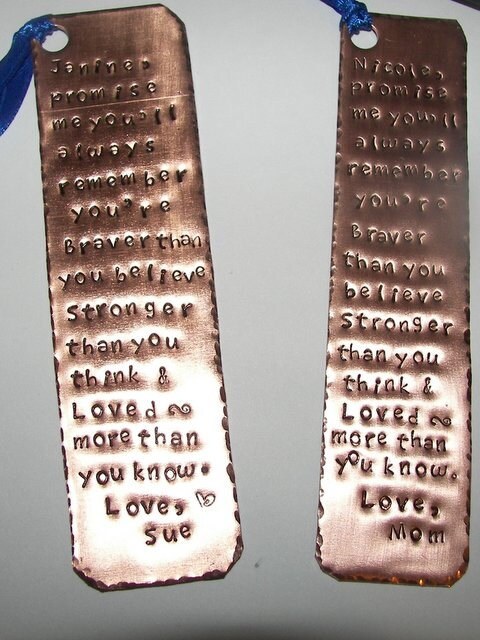 personalized Always remember you are loved bookmark, Custom hand stamped bookmark, gift for book lover, graduation gift for girl or boy
