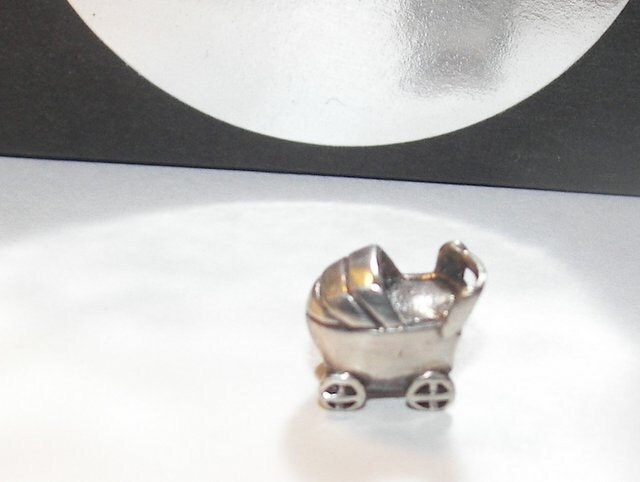 sterling silver european charms, large whole bead for snake chain bracelet