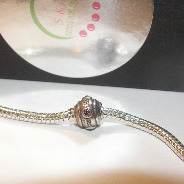 925 sterling silver, spacer charm, gem charm, charms for European charm bracelets, charms. charms for snake chain bracelet