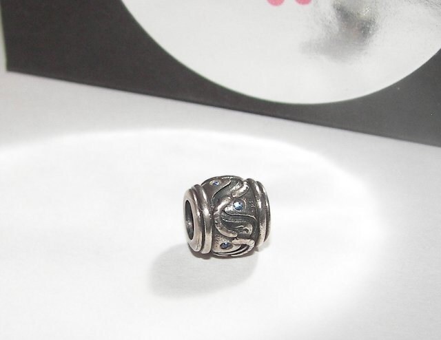 925 sterling silver spacer charm, charms for European charm bracelets, large hole charms for snake chain bracelet