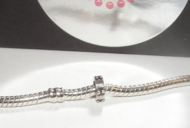 925 sterling silver charm spacer , charms for European charm bracelets, large hole bead charms for snake chain bracelet