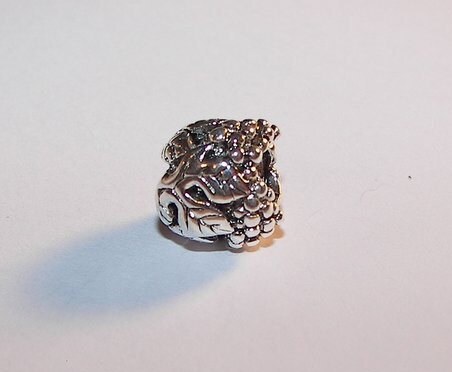 925 sterling silver , round grape vine spacer, European charms , european charm, European bead, fits snake chain bracelet