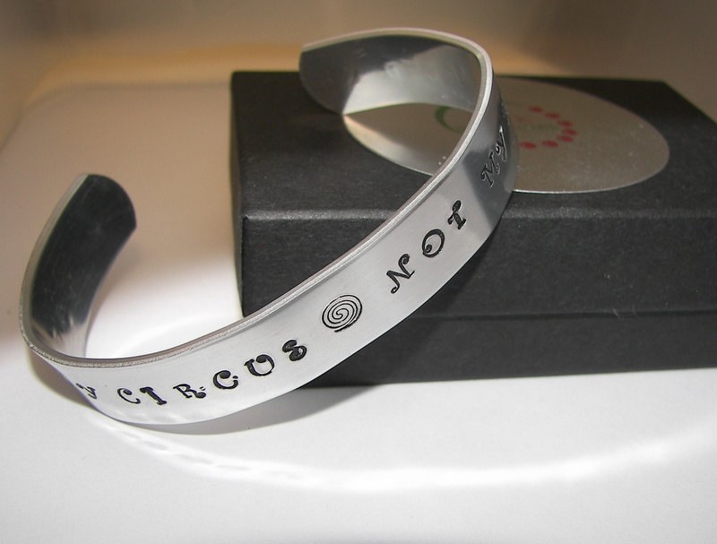 Sterling Not my Circus, Not my Monkeys, Hand stamped jewelry, engraved jewelry, cuff bracelet, custom hand stamped bracelet, mommy jewelry