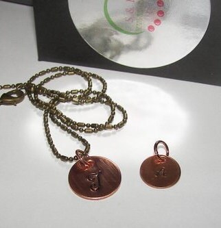 personalized Personalized jewelry intial charm necklace, Custom Hand stamped jewelry gift for her handstamped jewelry
