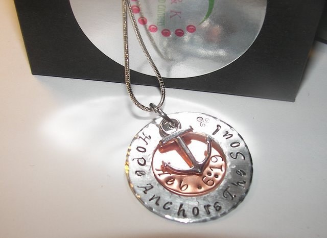 personalized Sterling silver Hope Anchors the Soul Hebrews 6:19, Religious quote necklace, Personalized custom Hand Stamped Jewelry