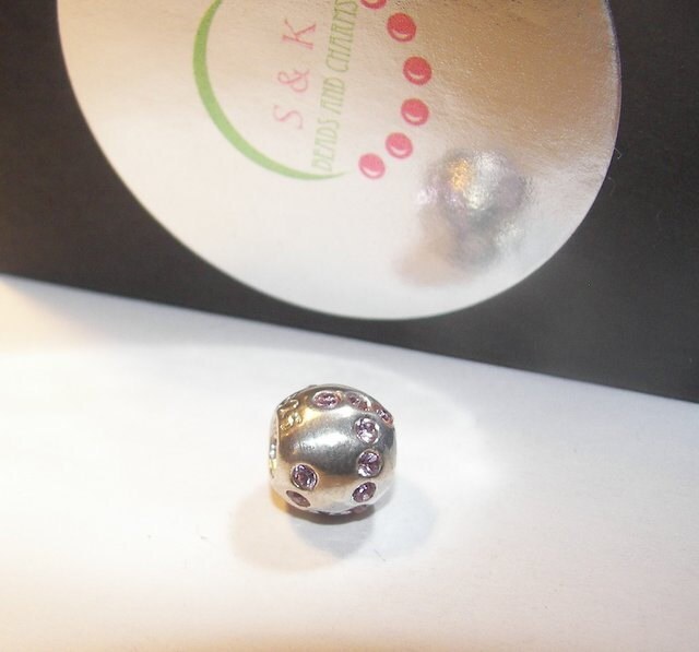 sterling silver european charms, large whole bead for snake chain bracelet