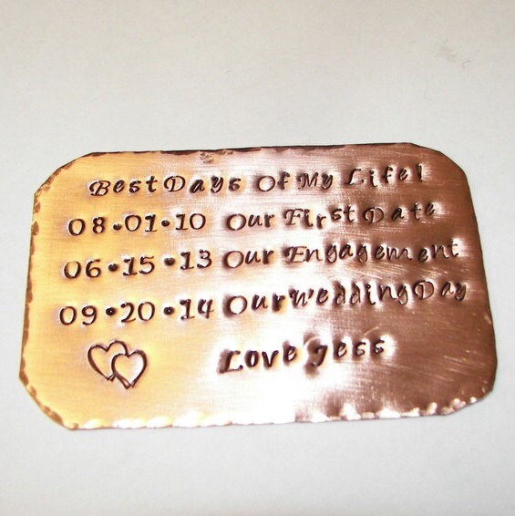 Personalized wallet insert love note for dads, Wallet message card keepsake, custom stamped aluminum wallet card handstamped jewelry