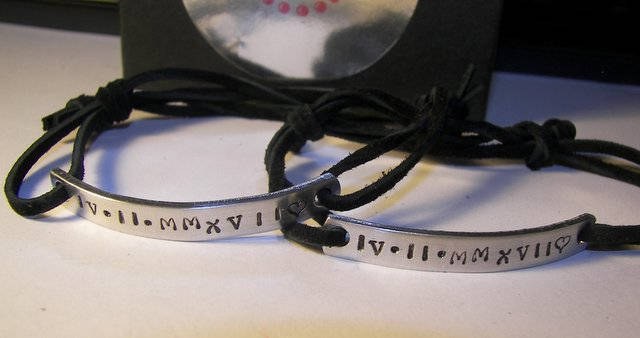 personalized long bar coordinates bracelet for couples , message and date bracelet for him, custom personalized hand stamped jewelry