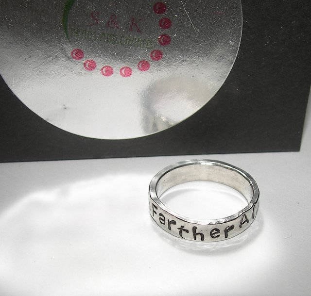personalized personalized pewter ring, custom hand stamped jewelry, mens dad ring handstamped jewelry