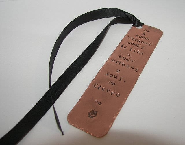 personalized Custom hand stamped bookmark, personalized book mark, book lover teacher gift handstamped jewelry