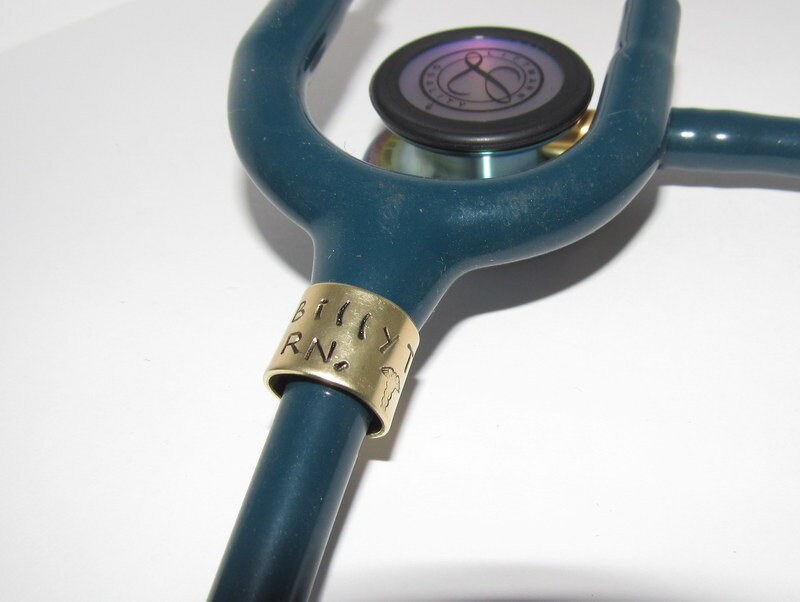 Personalized Stethoscope ID Tag, custom personalized gift for Doctor or nurse,student nurse graduation gift, respiratory therapist gift