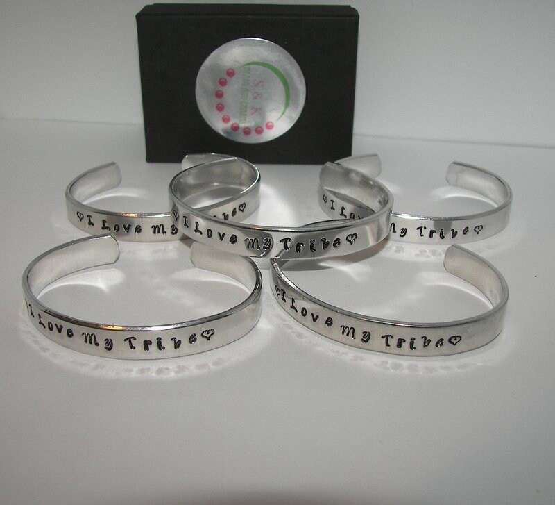 personalized I love my tribe cuff, custom hand stamped cuff bracelet, personalized tribe jewelry