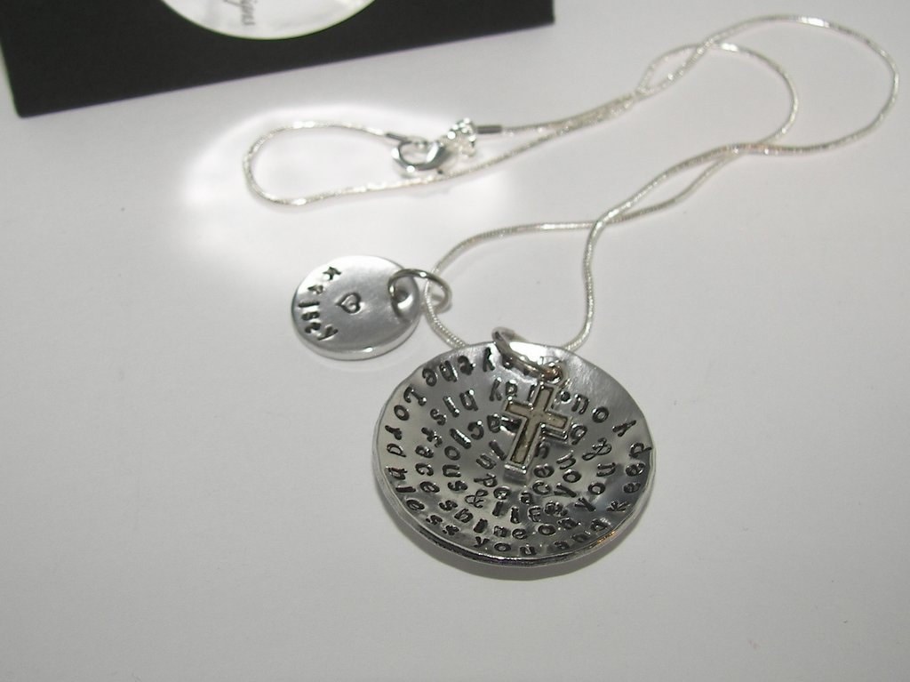 Sterling silver Numbers 6:24-26 May the Lord bless you and keep you, custom Hand stamped jewelry, personalized jewelry, inspirational quote