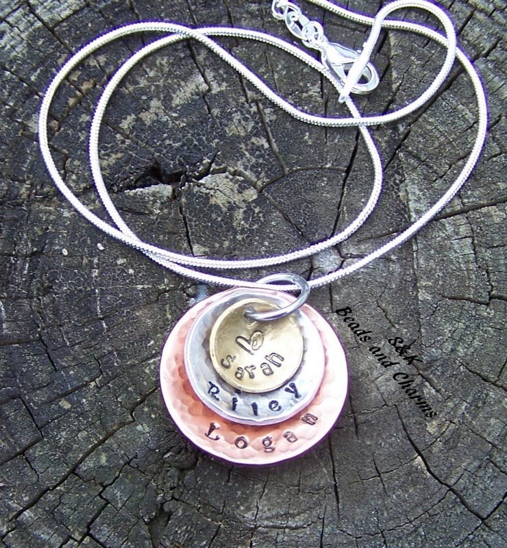 personalized 3 layer stacked necklace for mom, kids name necklace for grandma, mothers gift, grand mother necklace , Mimi necklace