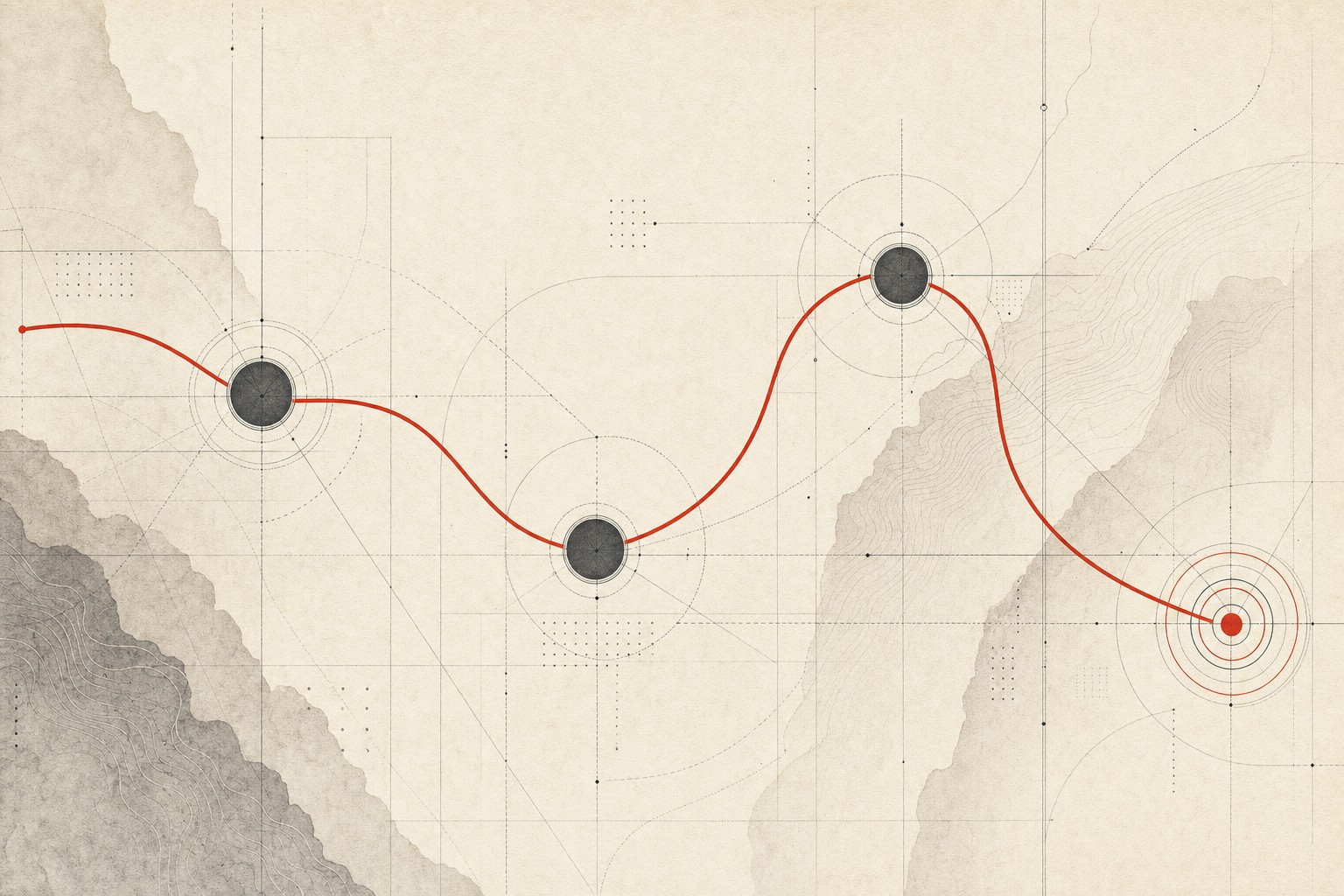 Abstract change management systems map with aligned decision points