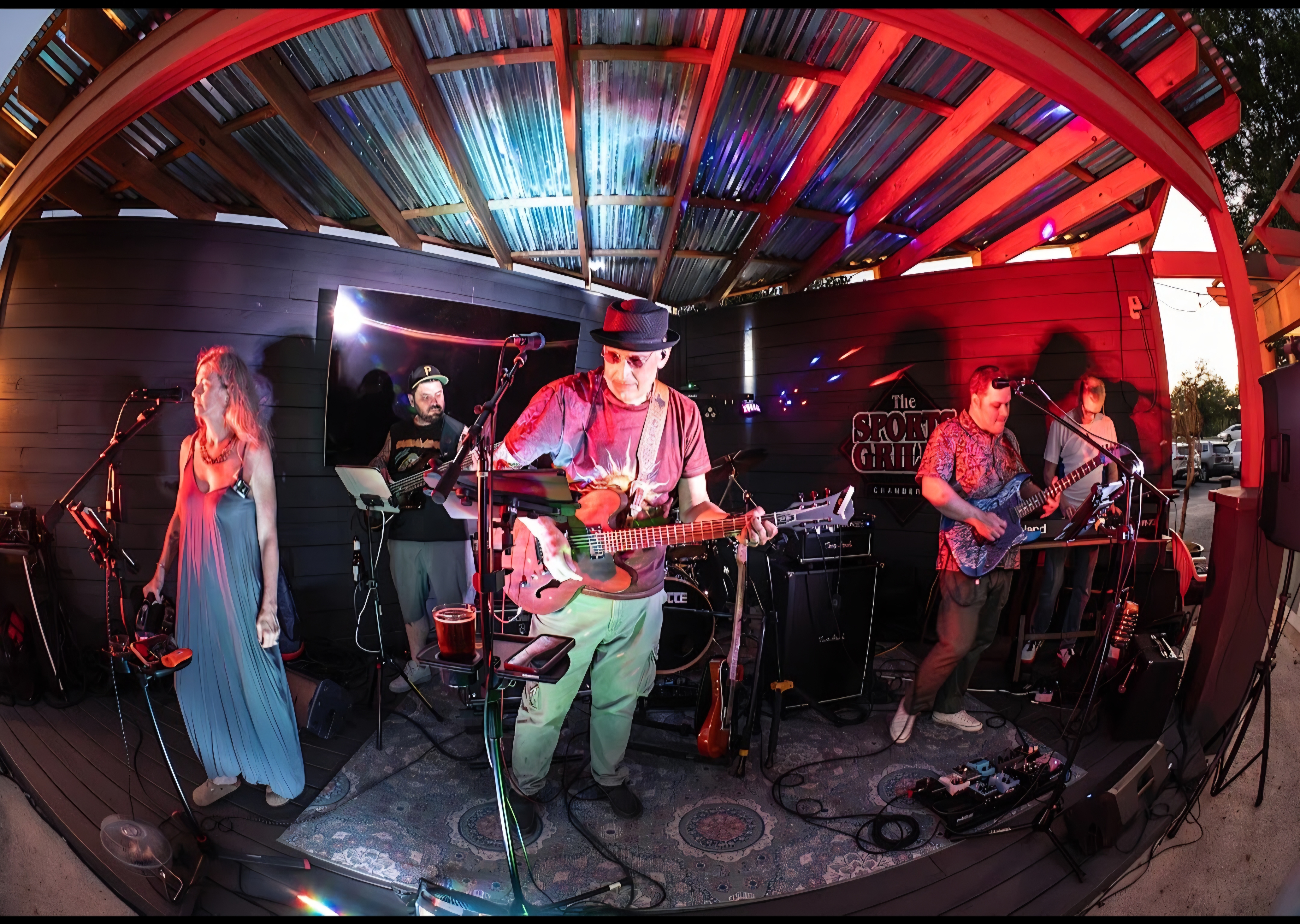 Clyde's Electric Chalkboard performing live on stage