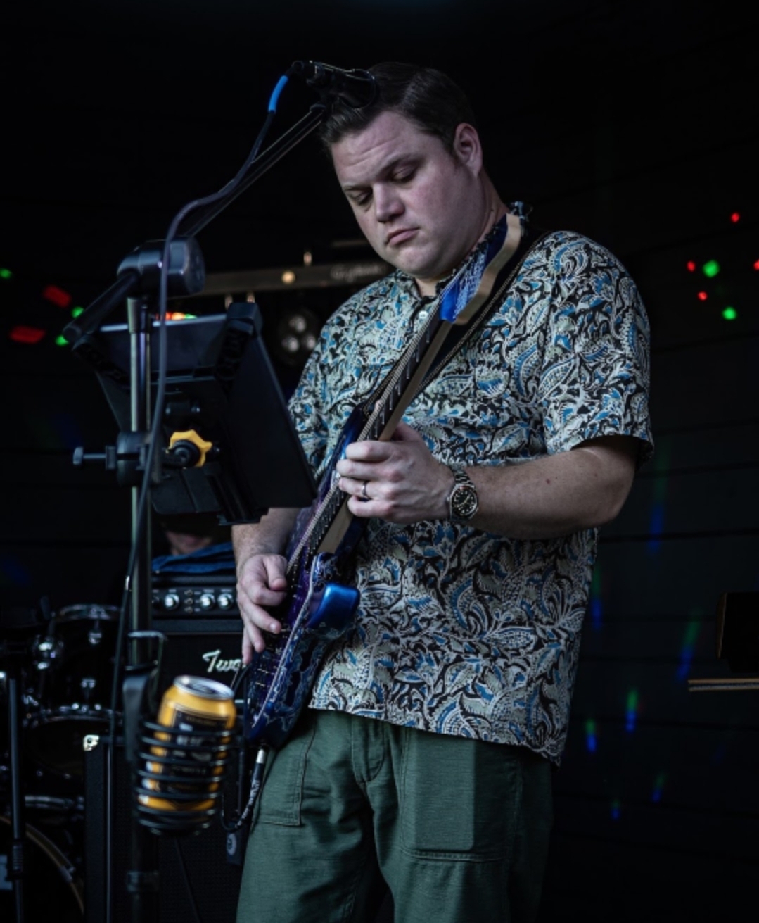 CEC guitarist performing during a live set