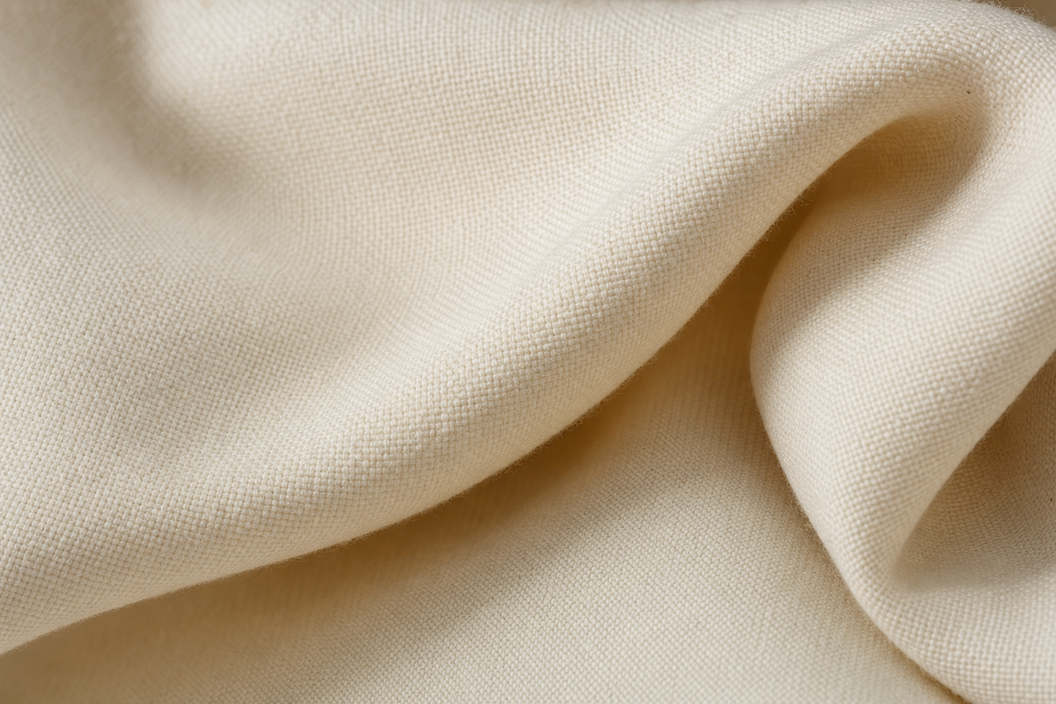 Close-up of ivory cotton knit