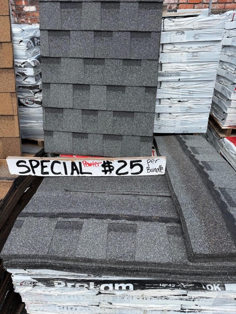 Pewter Roof Shingles