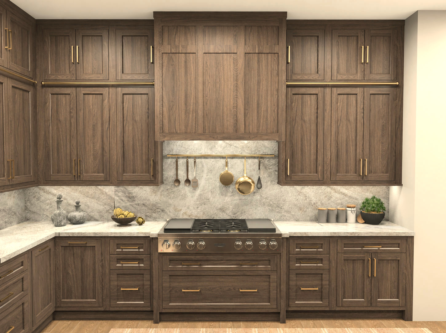 Custom kitchen island cabinetry with practical storage and seating